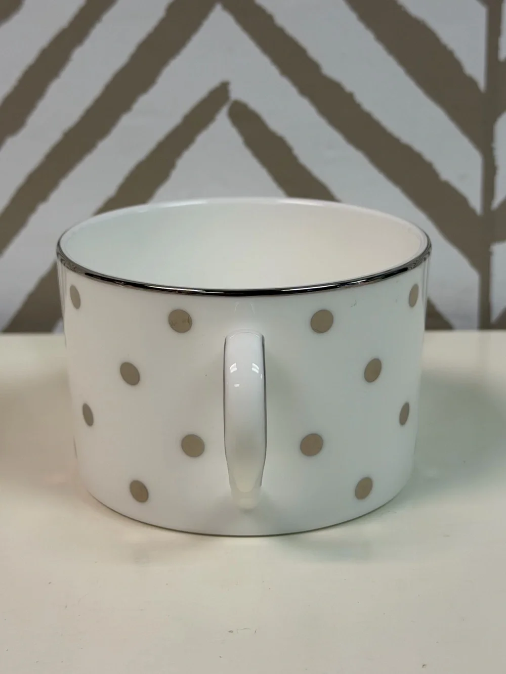 Kate Spade x Lenox Larabee Road Platinum Bone China Cup